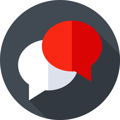 Chat communication talk negotiating icon