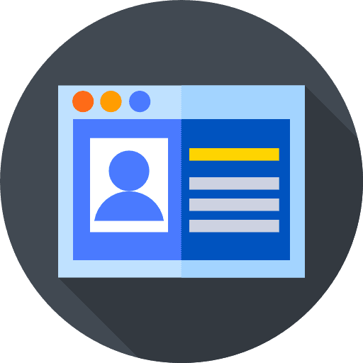 Profile web social media personal icon