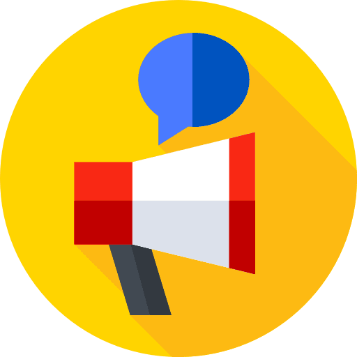 Megaphone computing digital communications icon