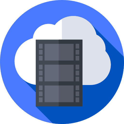 Movie interface photography film strip icon