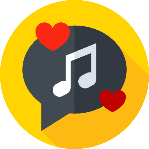 Music chat message note icon