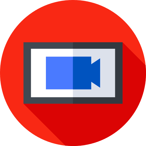Video call computer technology cinema icon