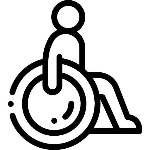 Disabled transportation wheelchair disabled icon