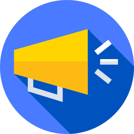 Megaphone bullhorn mouthpiece communications icon