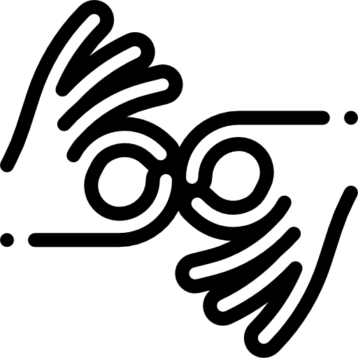 Sign language hands and gestures deaf language icon