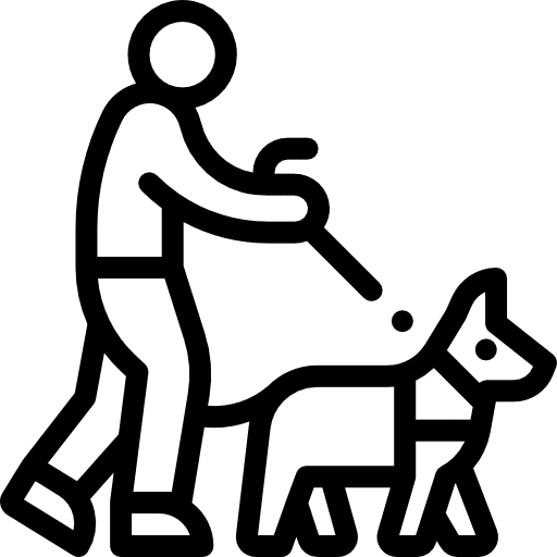 Blind help helping helped icon