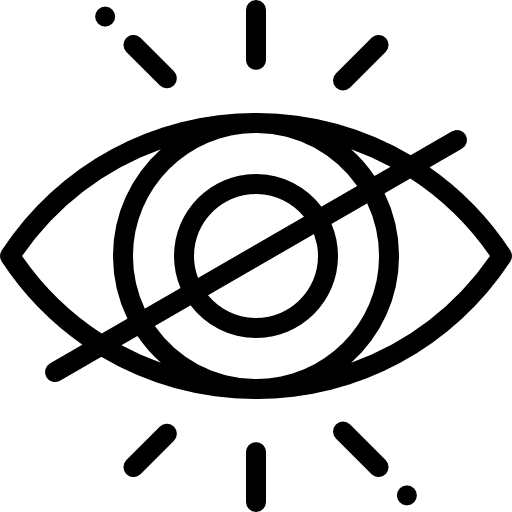 Blind interface multimedia option hide icon