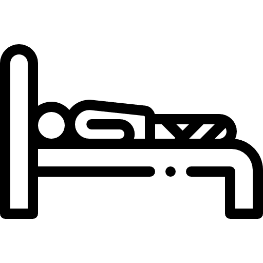 Injured broken leg health care bandaged icon