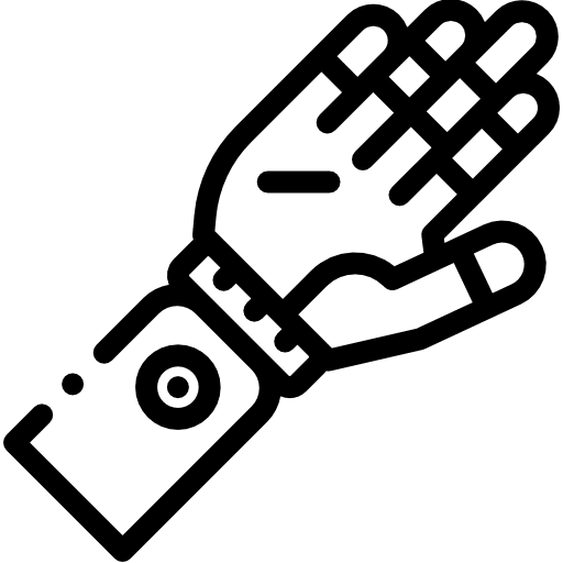 Prothesis handicap electronics replace icon