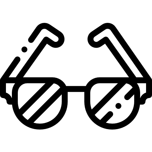 Glasses sunglasses tool security camera icon