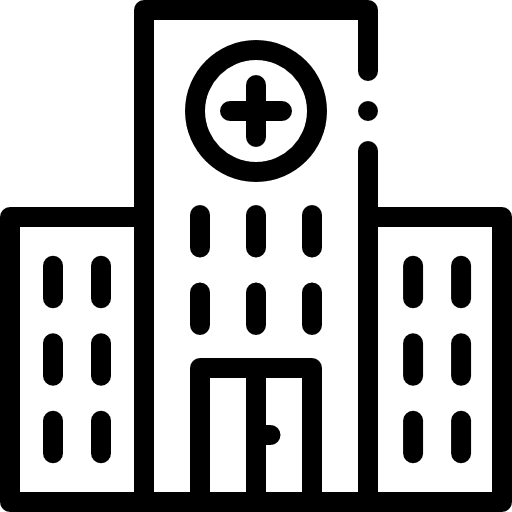 Hospital medical health clinic healthcare and medical icon