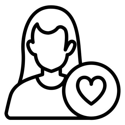Heart user patient avatar icon