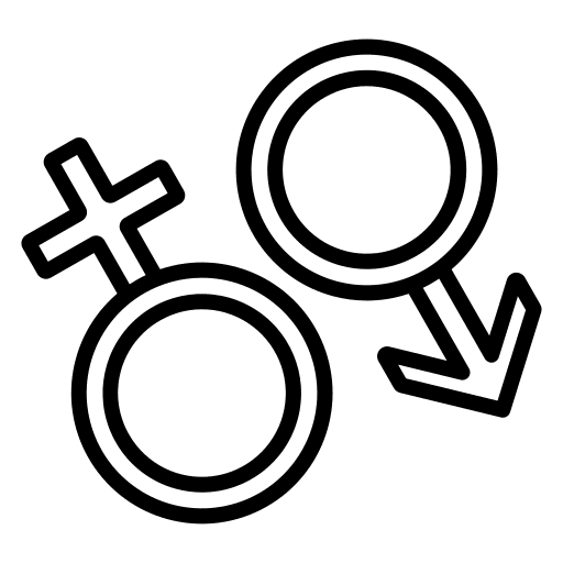 Male femenine gender girl icon