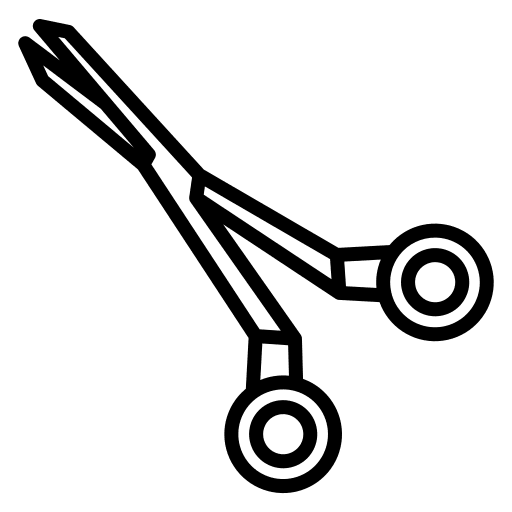 Scissor surgical healthcare and medical scissors icon