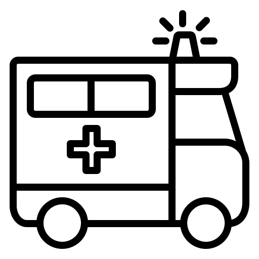 Ambulance vehicle transport transportation icon