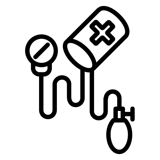 Tensiometer check healthcare and medical checker icon
