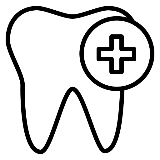 Tooth healthcare and medical teeth dentist icon