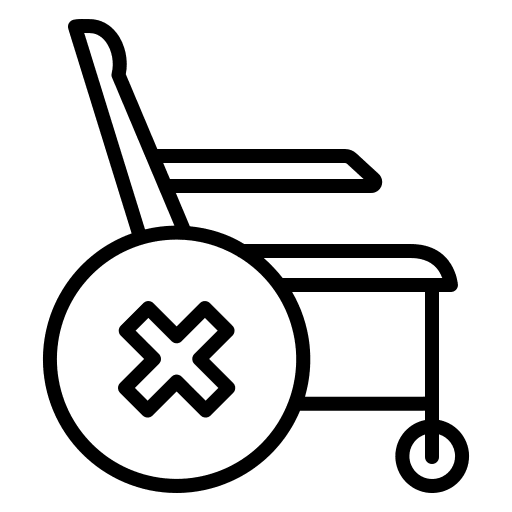 Wheelchair healthcare and medical disabled handicapped icon