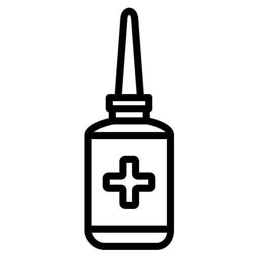 Eye drop healthcare and medical drops bottle icon