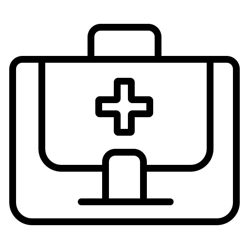 First aid kit first aid kit hospital medicine icon