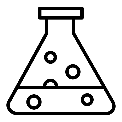 Flask chemistry healthcare and medical lab icon