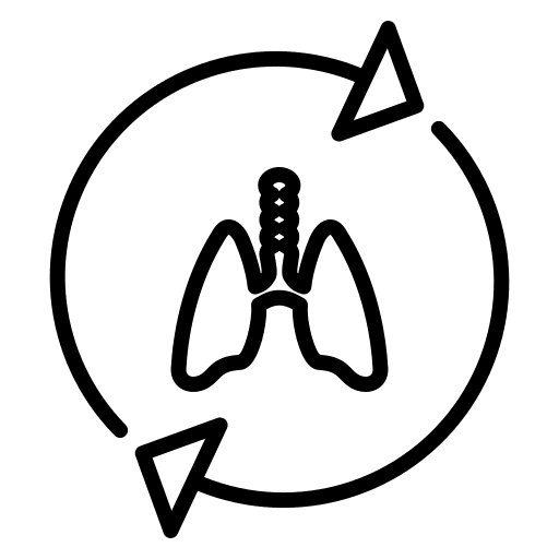 Lungs care breath healthcare and medical icon