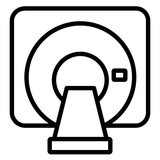 Machine electronics hospital equipment icon