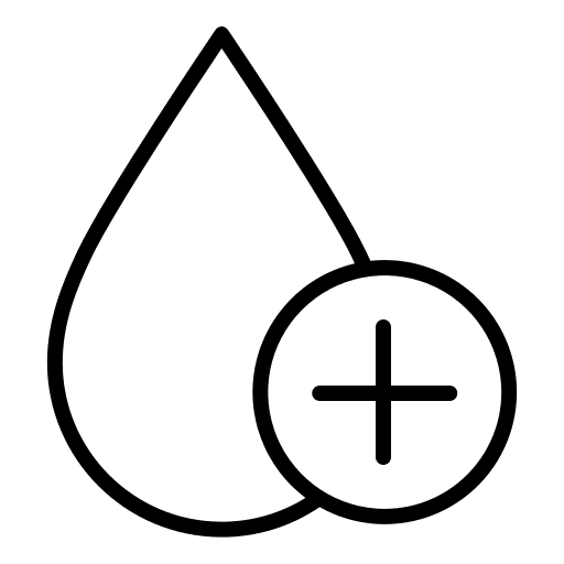 Positive transfusion shapes and symbols positive icon