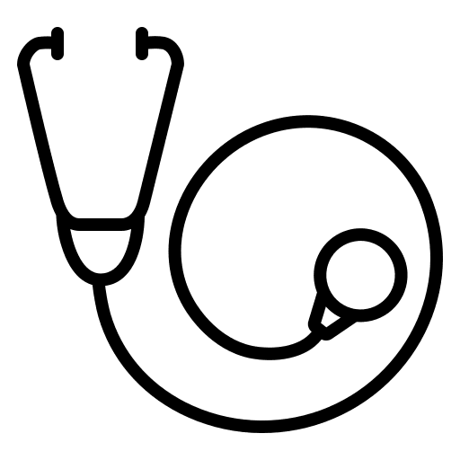 Stethoscope healthcare and medical stethoscope tools and utensils icon