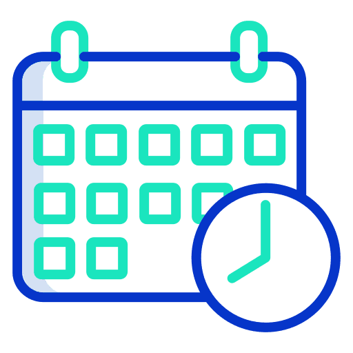 Calendar organization schedule estimate icon