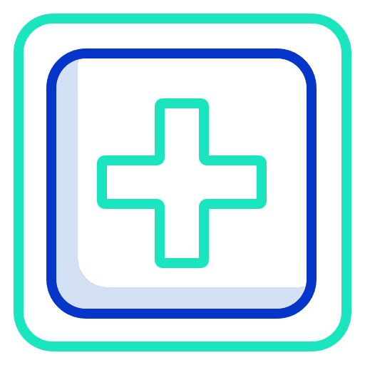 Medical hospital pharmacy cross symbol icon