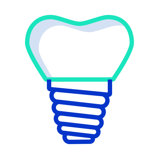 Artificial teeth healthcare and medical health clinic icon