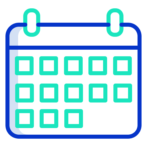 Calendar date schedule organization icon