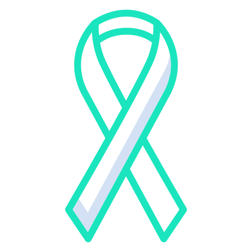 Cancer ribbon cancer ribbon healthcare and medical ribbon icon