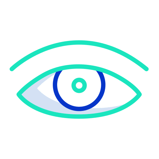 Eye ophthalmology care vision icon