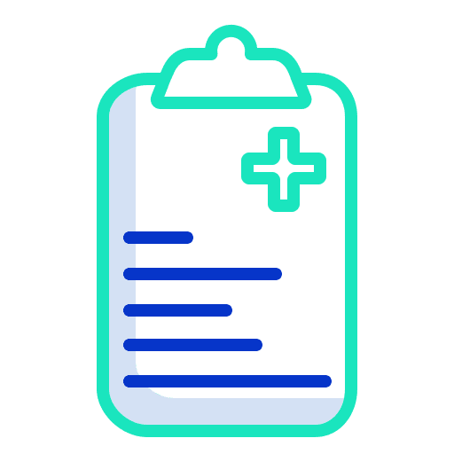Patient medical report medicine healthcare and medical icon