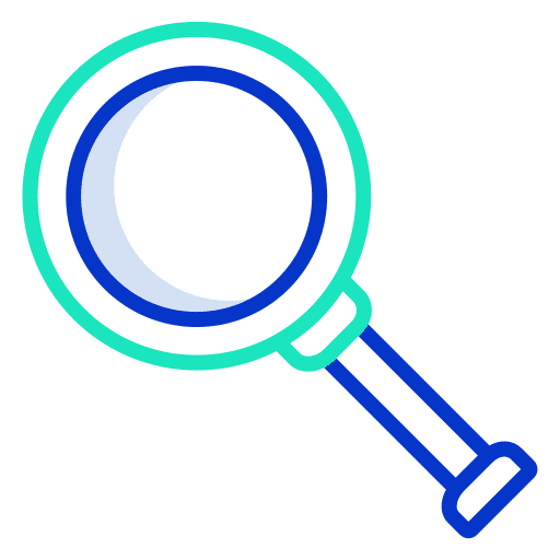Scan search magnifying glass scan icon