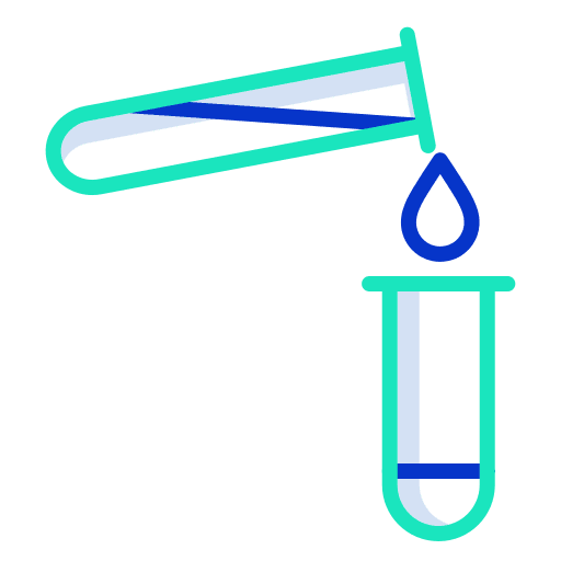 Test tube chemical healthcare and medical education icon