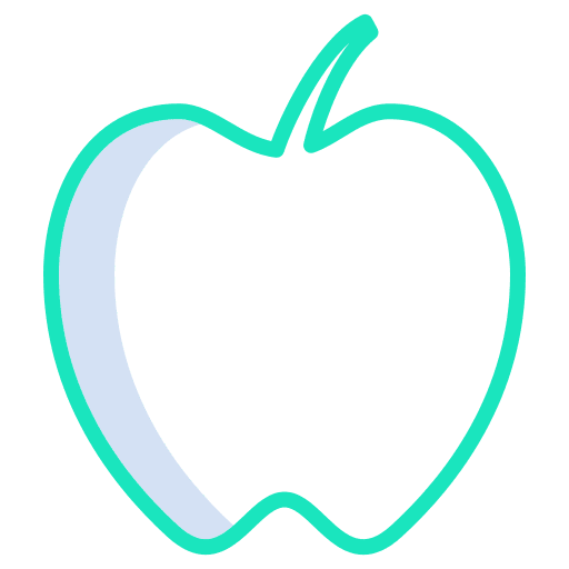 Apple green apple healthy food vegetarian icon