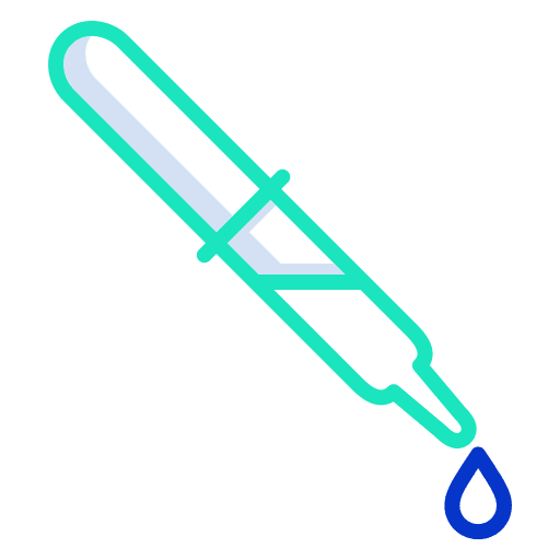 Dropper tools and utensils liquid drop icon