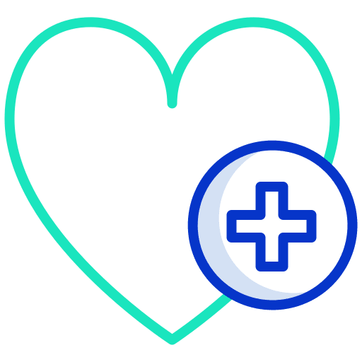 Heart add medicine shapes and symbols icon
