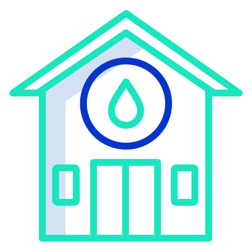 Blood healthcare and medical buildings saving icon