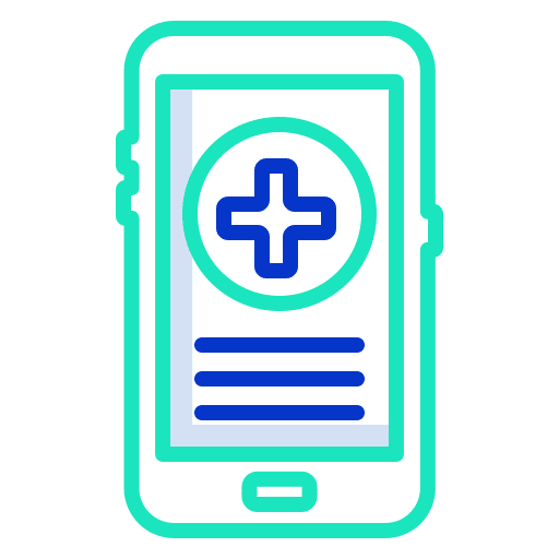 Mobile smartphone emergency cellphone icon