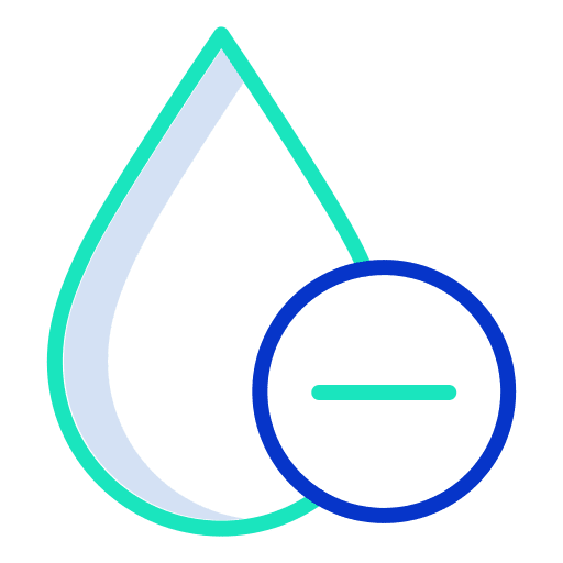 Negative negative shapes and symbols liquid icon