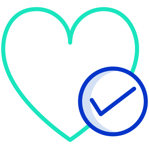 Normal healthcare and medical check heart icon