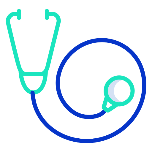 Stethoscope healthcare and medical tools and utensils doctor icon