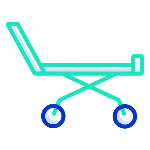 Stretcher transport stretcher healthcare and medical icon