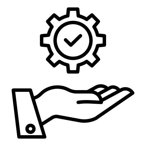 Application performance business and finance gear icon