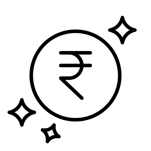 Rupee business and finance economy investment icon