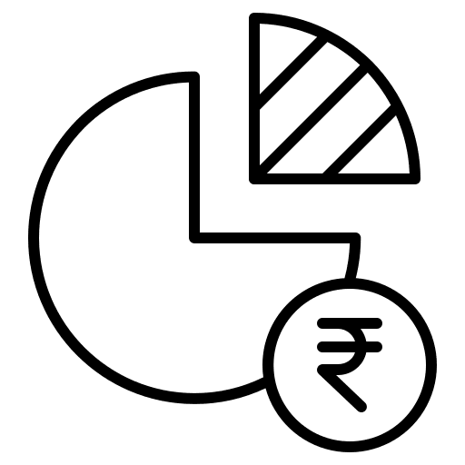 Sales investment money shapes and symbols icon